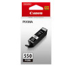 Canon PGI-550PGBK Black Original Ink Cartridge 6496B001 (15 Ml) for Canon PIXMA iP7250, iP8750, iX6850, MG5550, MG5650, MG6450, MG6650, MG7150, MG7550, MX725, MX925